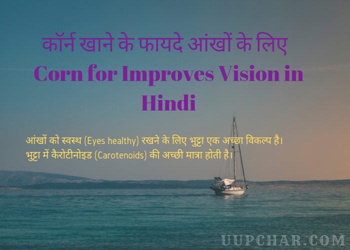 Corn for Improves Vision in Hindi