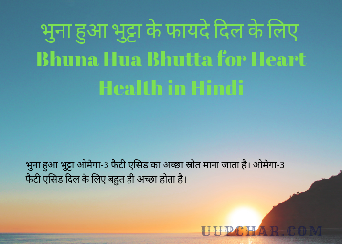 Bhuna Hua Bhutta for Heart Health in Hindi